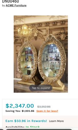 Acme Ornate Oval Mirror shelves can be added minor cracks easy fix see all pictures