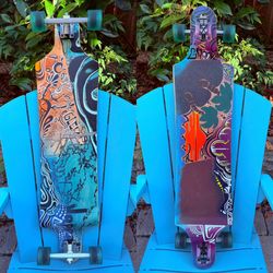 Custom Drop Down Complete Longboard Skateboard 10” x 43” Century C80 RKP Trucks