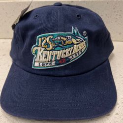 Vintage 125th Anniversary Kentucky Derby Churchill Downs Hat Deadstock New