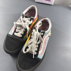 Vans Skate Old Skool 'Pride' sneakers. Mens 5.