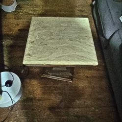 Marble Top Mid Century Modern Side Table Set Of 2