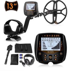 13" Metal Detector for Adults Professional Pinpoint Gold Detector LCD Display
