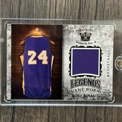 Kobe Bryant Game Used Jersey Patch Card