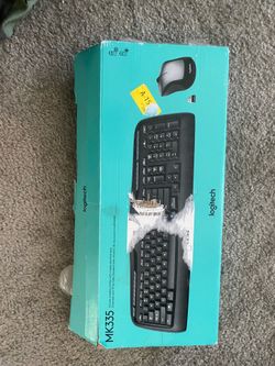 Logitech MK335 Quiet Wireless Keyboard and Mouse Combo - Black/Silver Keyboard and Mouse Combo Wireless, Ambidextrous