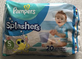 Pampers Splashers Disposable Swim Pants Size Small