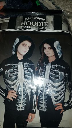 Black and bone hoodie