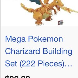 MEGA Pokemon Charizard Building Set