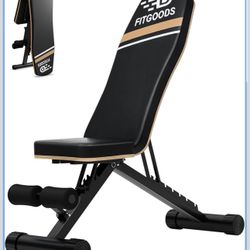 Weight Bench Press, Folding Workout Bench for Home Gym, 660lb, Stable Incline Bench, Full Body Weight Bench for Home Gym, Abdominal Bench, Strength Tr