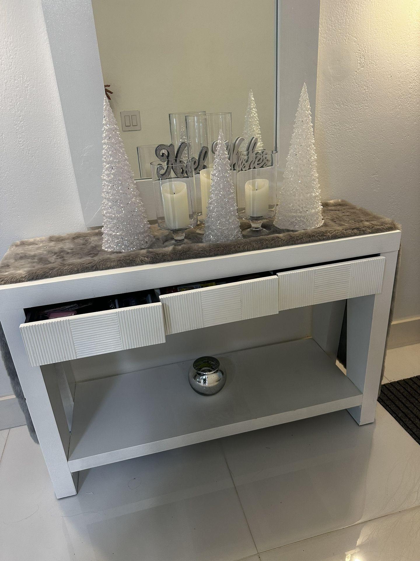 White Console Table