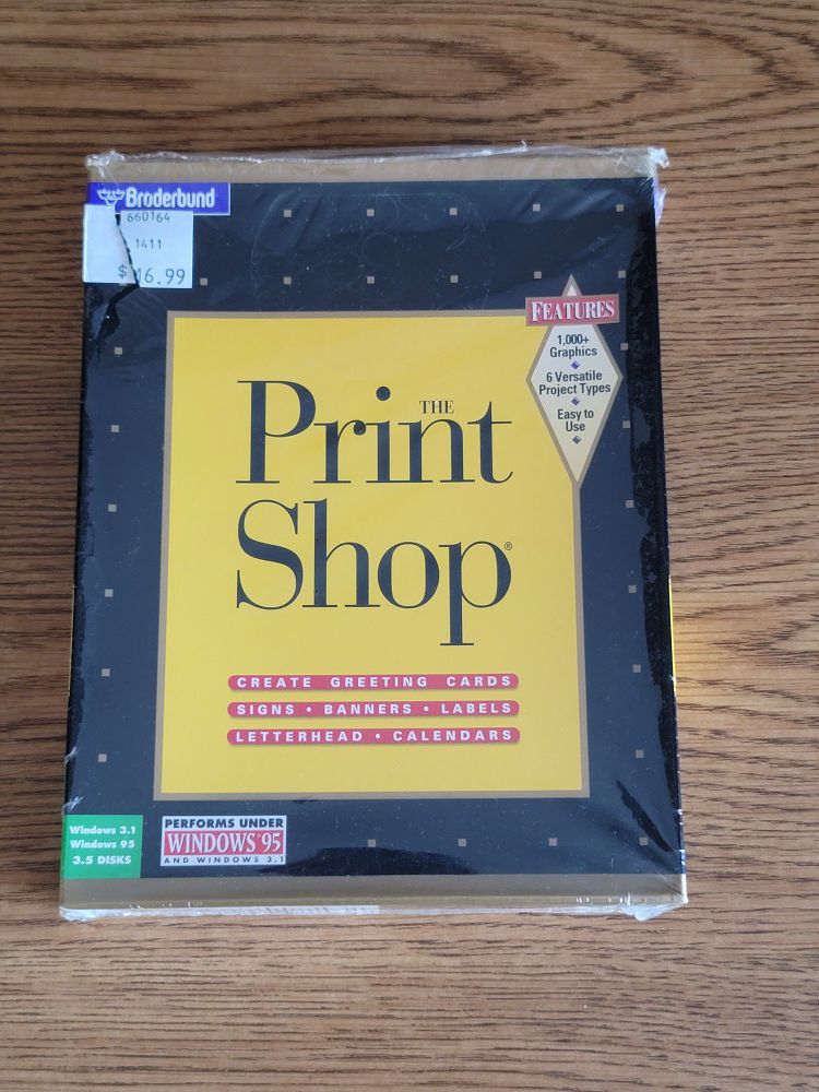 "Classic" The Print Shop Windows 95