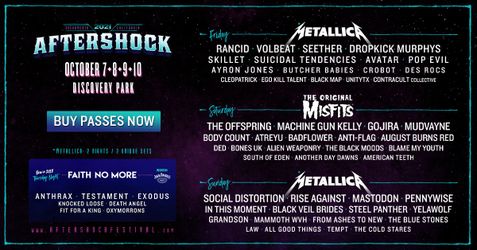 Pair Of Aftershock Music Festival Feat Metallica