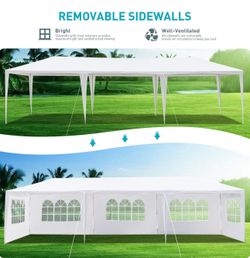 10x30 wedding party tent outdoor canopy teng with 8 side walls white FOR SALE