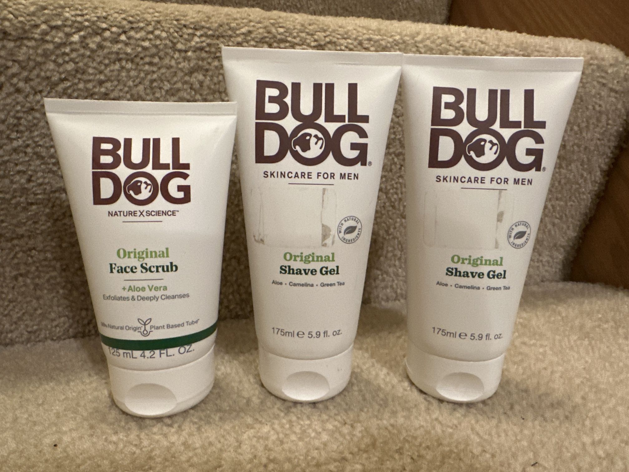 Bulldog Skincare scrub and face wash new $4/item