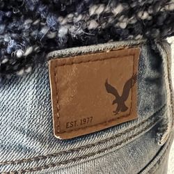 American Eagle Faded Jeans Size 0 With Free Jacket