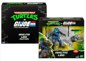 TMNT x GI Joe Snake Eyes x Leo  Timber x Rahza sdcc 2026 teenage mutant ninja turtles