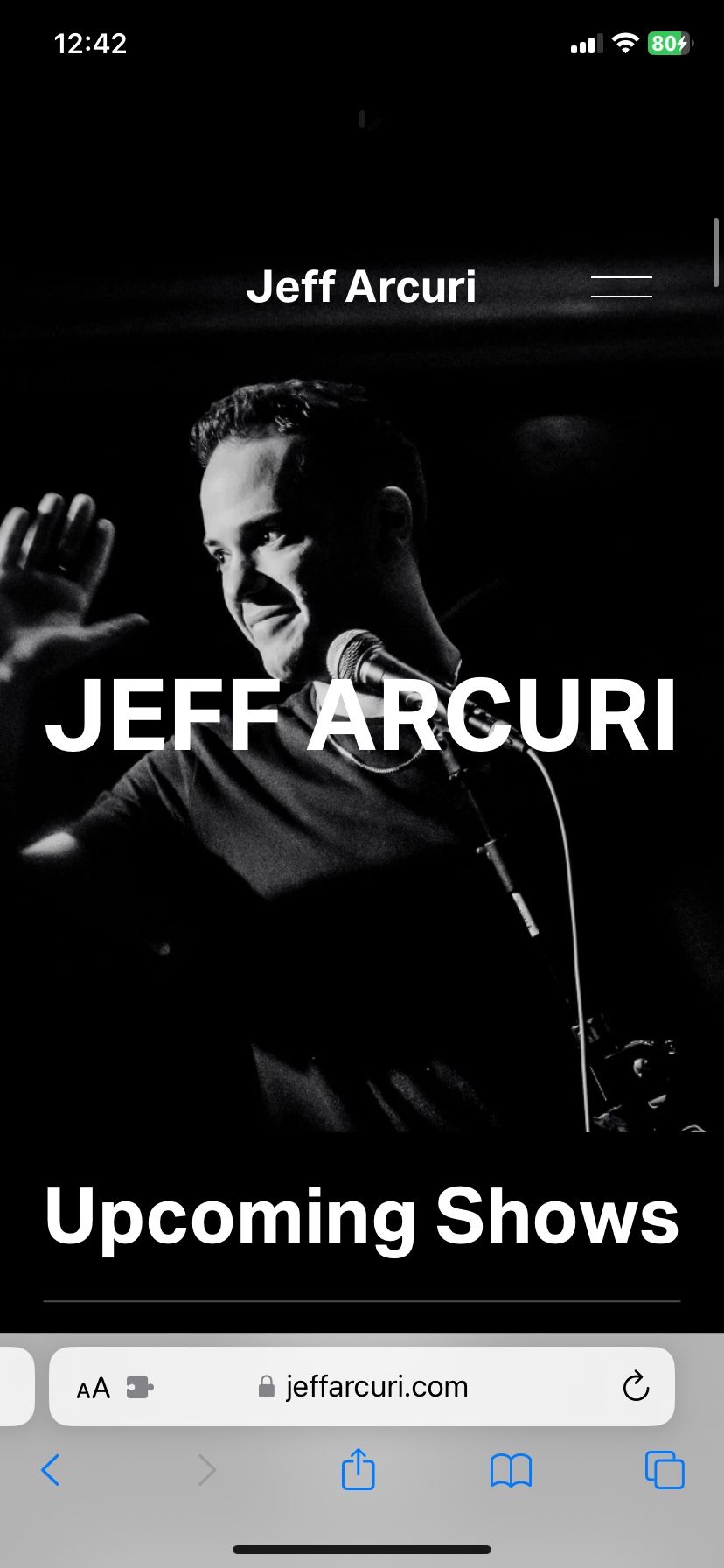 Jeff Arcuri Comedy Show Tickets