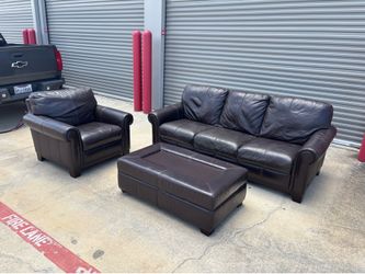 FREE DELIVERY Top Grain Leather Cindy Crawford 3-Piece Set