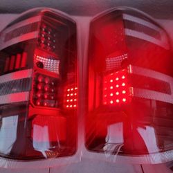 14-19 Chevrolet Silverado LED Taillights Luces Traseras Micas Faros Focos Faroles Calaveras Chevy