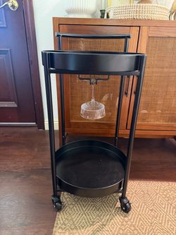 Black bar cart