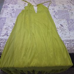 Small neon green dress