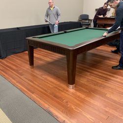 8’ Brunswick Pool Table / Dining ( Brand New) Includes Upgraded Accessories.