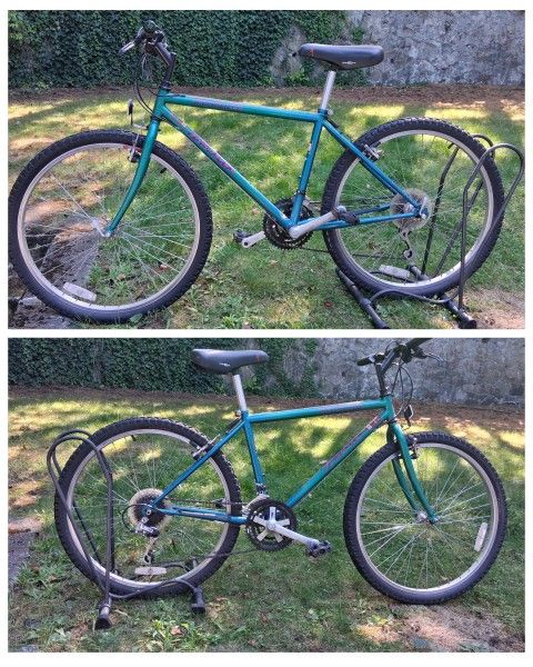 hard rock mountain bike 26 inch rims 17 inch frame$98