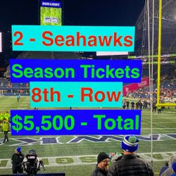 Seahawks Season Tickets Colts Vikings Saints Bucs