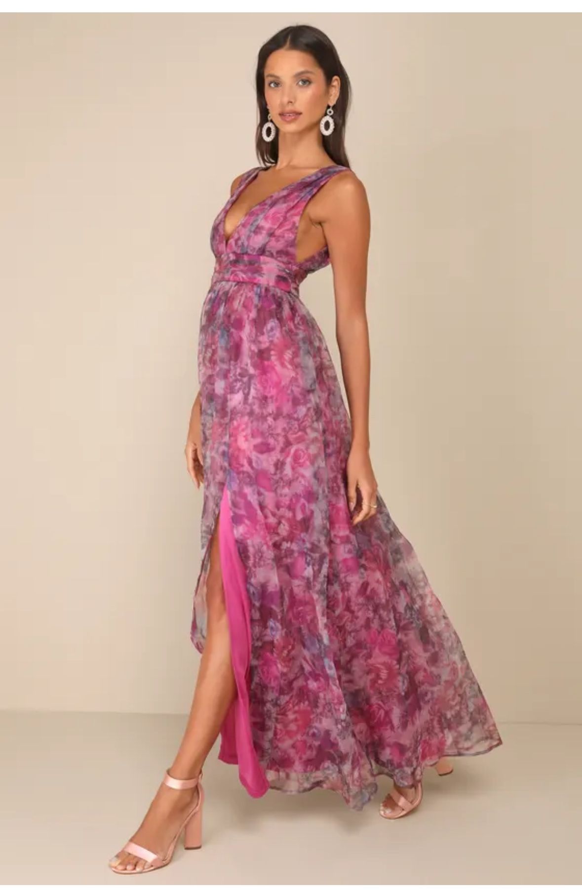 Prom Dress Kaleidoscope Occasion Dresses Summer Dresses Floral Dress  Wedding Guest Dresses Sale Lulus Floral Wedding Guest Dress