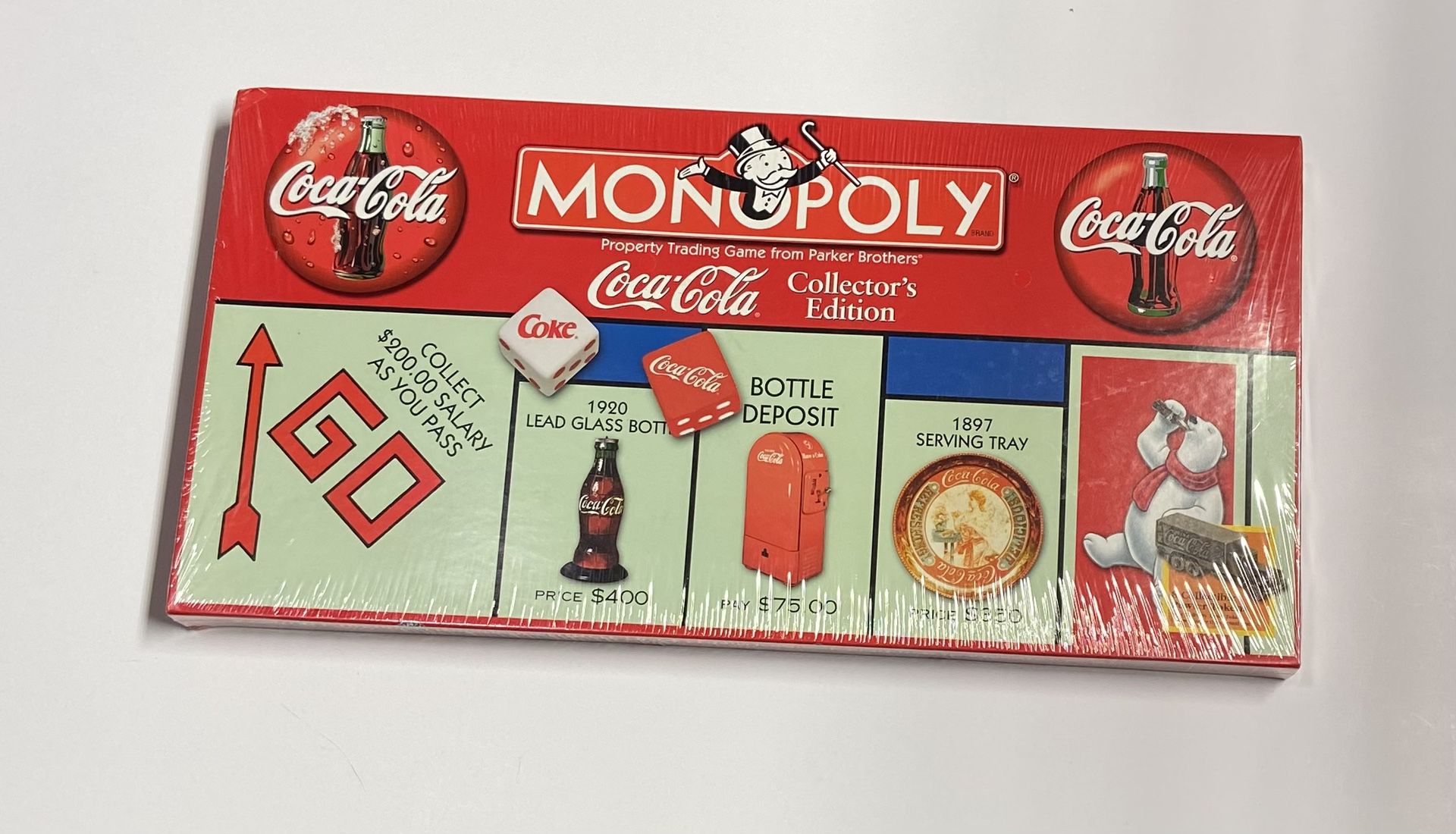 Coca-Cola Monopoly Collectors Edition Board Game Vintage 1999 Coke New Sealed
