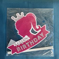 Barbie Happy Birthday Cake Topper.