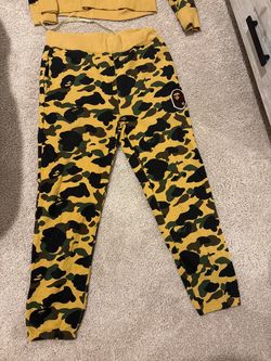 BAPE 1st Camo Sweatpants Yellow
