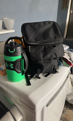 Work Lunch Pale Backpack With Under Armor Jug