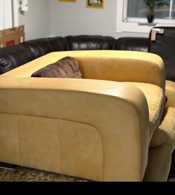Sofa, chair, pool filter, dryer, aluminum French door