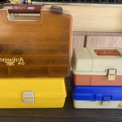 Vintage Fishing Tackle Boxes