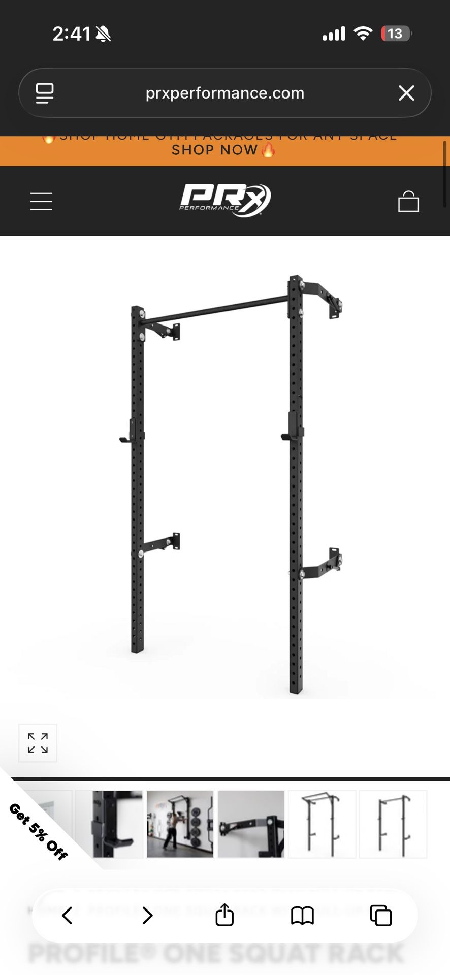 PRX folding Rack With Accessories