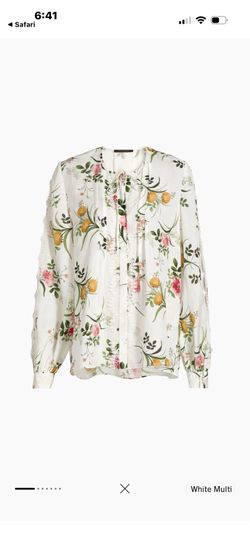 : The Kobi Halperin Ren Print Linen Blouse (often styled as the Ren