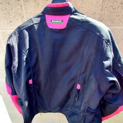 Woman's motorcycle jacket.