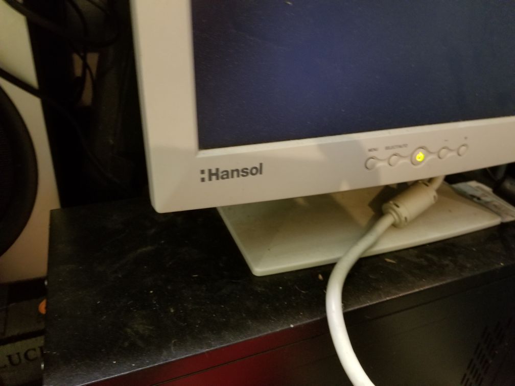 Hansol 15 inch LCD computer monitor. Works Great