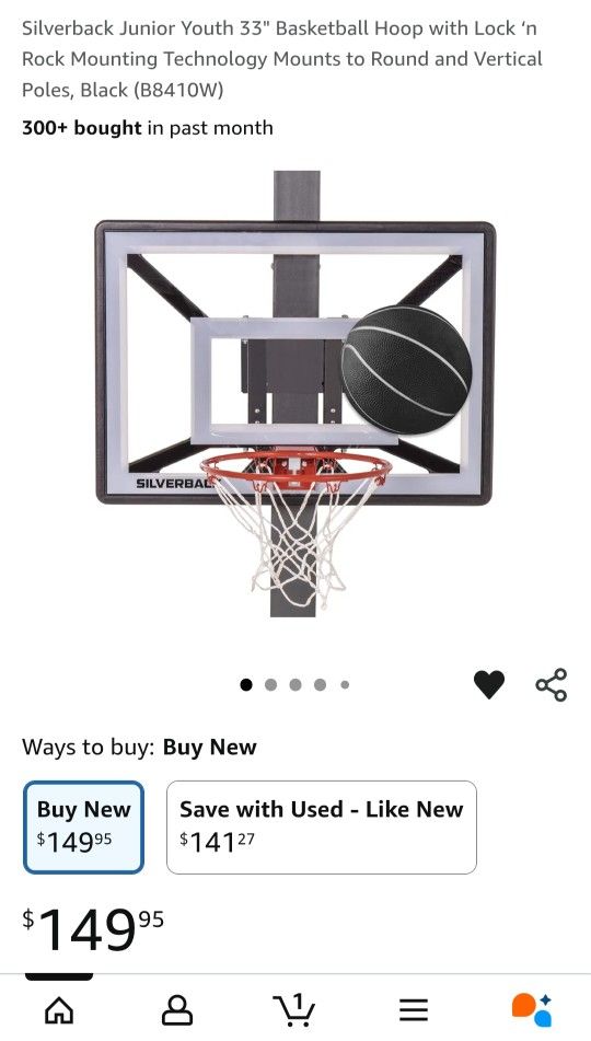 Silverback Youth Basketball Hoop