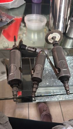 JET & Central Pneumatic 3-Piece Air Die Grinder Set