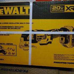 Brand New Dewalt 20 Volt XR Brushless 3-speed Oscillating Multi-tool Kit