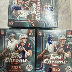 2025 Topps Chrome Football Value Box Factory Sealed NFL Blaster 🔥