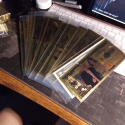 23 Gold Foils All Different 
