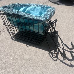 Bike Basket With Removable Liner/bag