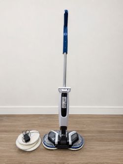 Electric Cordless Spin Mop Floor Cleaner – Includes Extra Pads & Charger by Spinwave