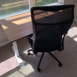 Standing Adjustable Desk With Chair