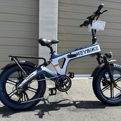 HEYBIKE Tyson Magnesium 20” Full Suspension Electric Bike In Blue