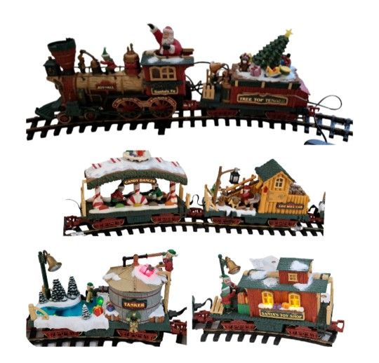 The New Bright Holiday Express Animated Train Elite Christmas Set #387