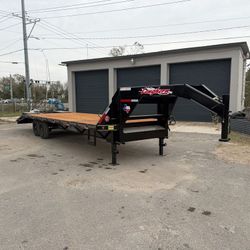East Texas Longhorn 8.5 x 28 Gooseneck Flatbed Trailer 14k 