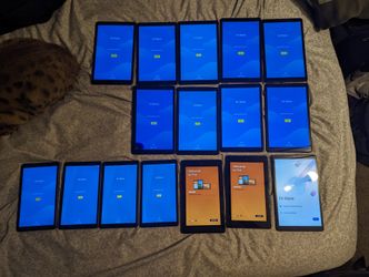 Assorted Tablets, Cat For Scale